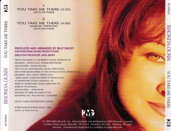 Rhonda Gunn : You Take Me There (CD, Single)