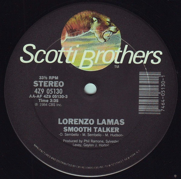Lorenzo Lamas : Smooth Talker (12")