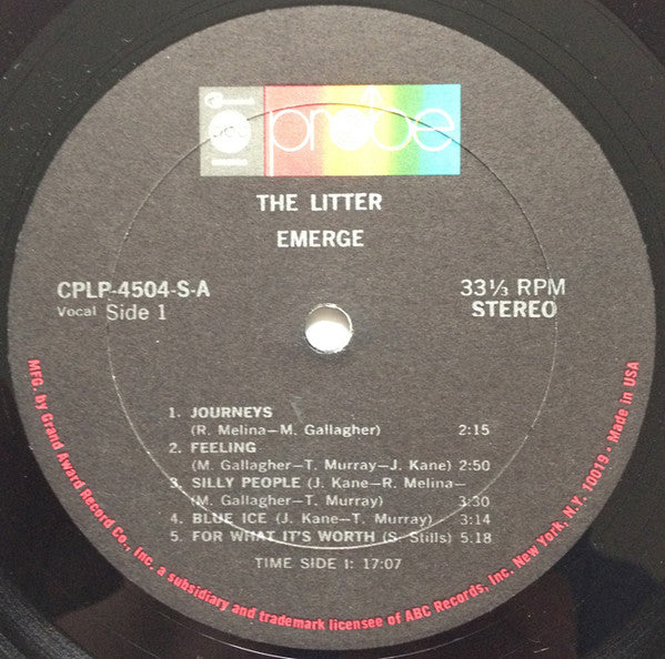 The Litter : Emerge (LP, Album)