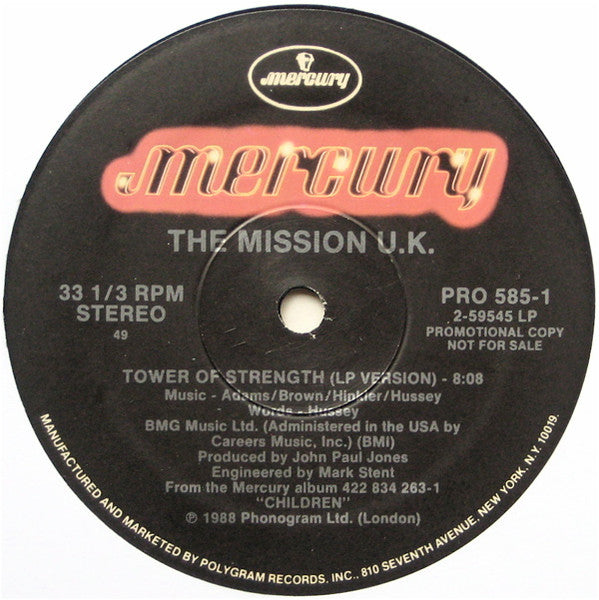 The Mission : Tower Of Strength (12", Single, Promo)