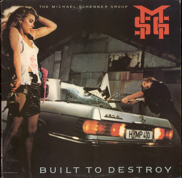 The Michael Schenker Group : Built To Destroy (LP, Album, Pit)