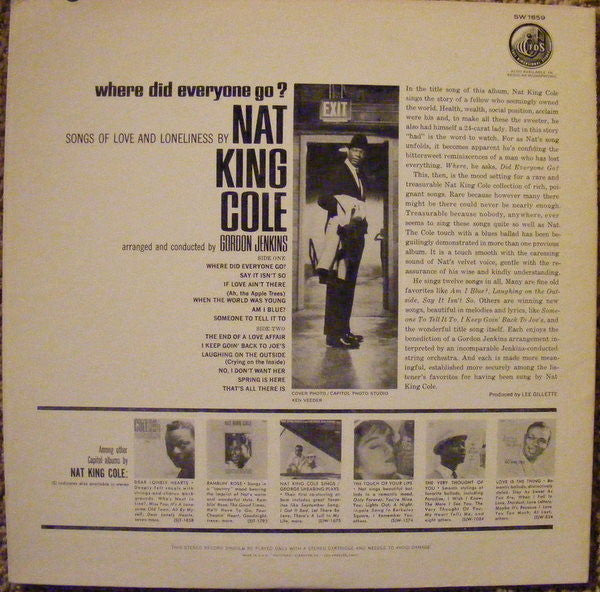 Nat King Cole : Where Did Everyone Go? (LP, Album)