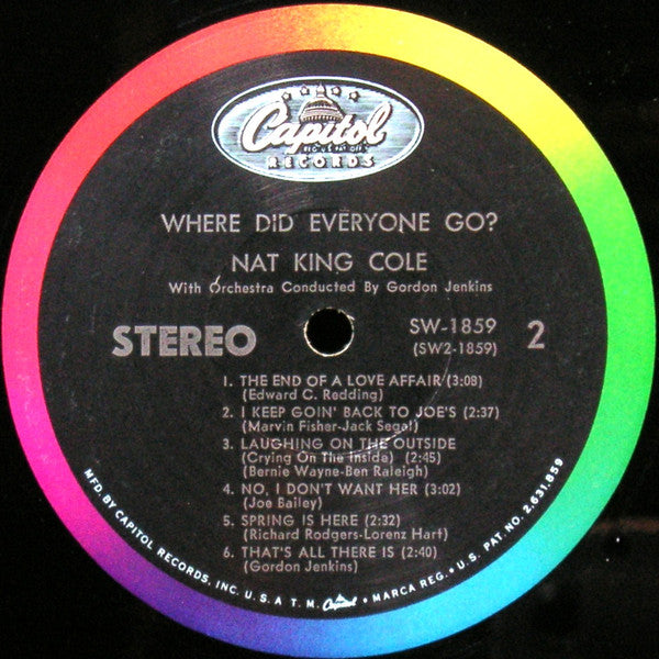 Nat King Cole : Where Did Everyone Go? (LP, Album)