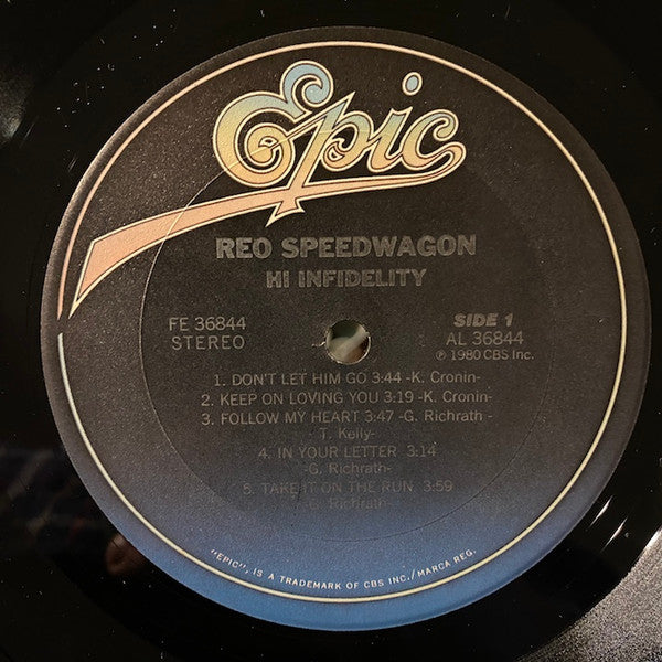 REO Speedwagon : Hi Infidelity (LP, Album, Pit)