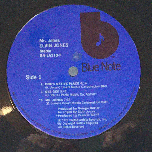 Elvin Jones : Mr. Jones (LP, Album, Ter)