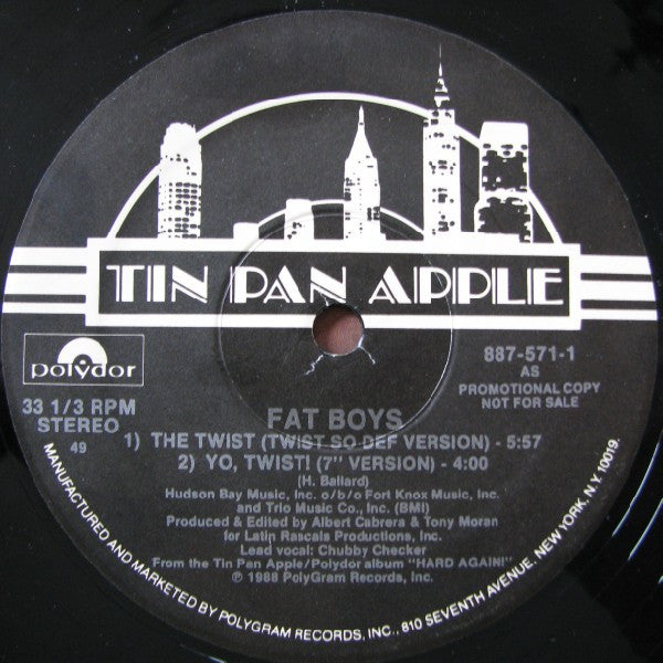 Fat Boys : The Twist (12", Promo)