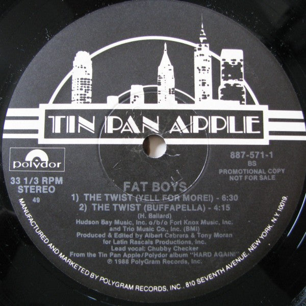 Fat Boys : The Twist (12", Promo)