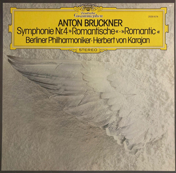Anton Bruckner, Herbert Von Karajan, Berliner Philharmoniker : Symphonie Nr.4 "Romantische"  (LP)