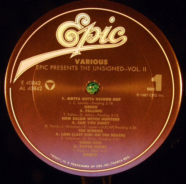 Various : Epic Presents The Unsigned - Vol. II (LP)