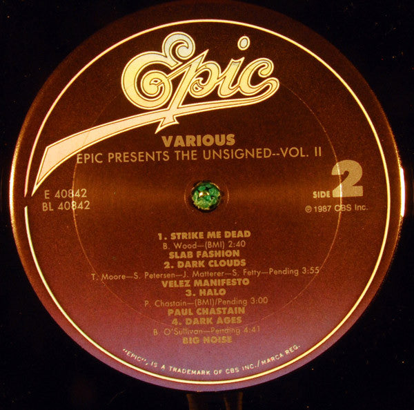 Various : Epic Presents The Unsigned - Vol. II (LP)