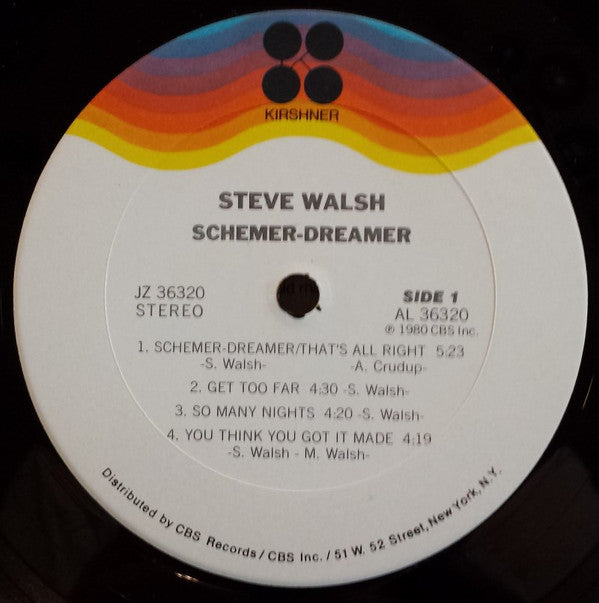 Steve Walsh : Schemer Dreamer (LP, Album, San)