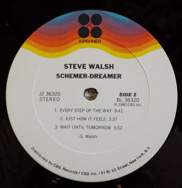 Steve Walsh : Schemer Dreamer (LP, Album, San)
