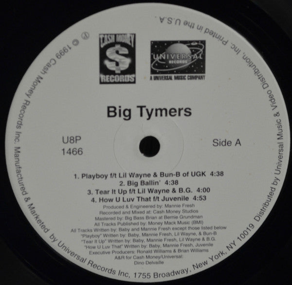 Big Tymers : Big Tymers (12", Promo, Smplr)