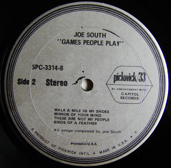 Joe South : Games People Play (LP, Comp)