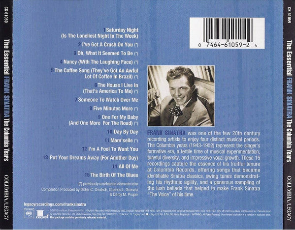 Frank Sinatra : The Essential Frank Sinatra - The Columbia Years (CD, Comp)