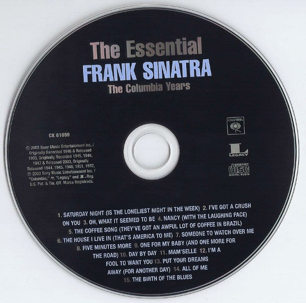 Frank Sinatra : The Essential Frank Sinatra - The Columbia Years (CD, Comp)
