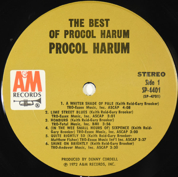 Procol Harum : The Best Of Procol Harum (LP, Comp, Pit)