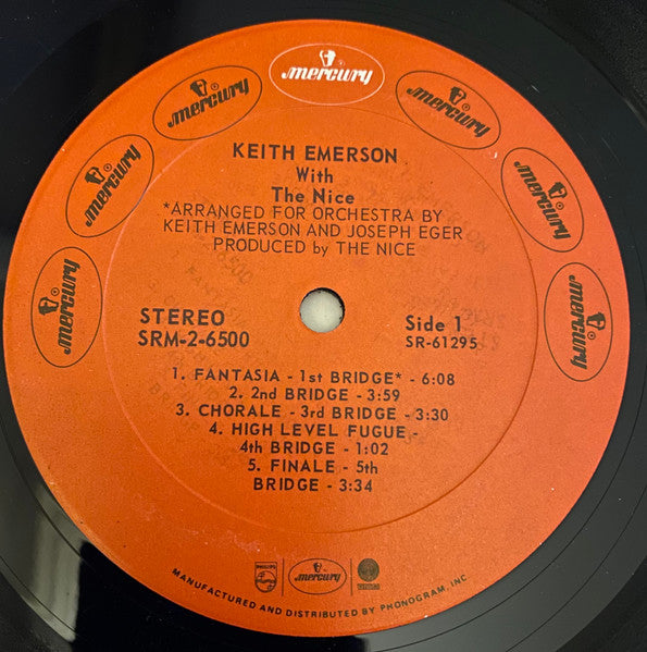 The Nice : Keith Emerson With The Nice (2xLP, Comp)