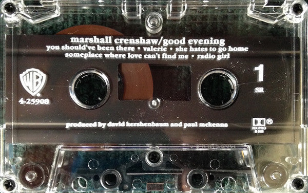 Marshall Crenshaw : Good Evening (Cass, Album, SR)
