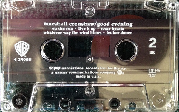 Marshall Crenshaw : Good Evening (Cass, Album, SR)