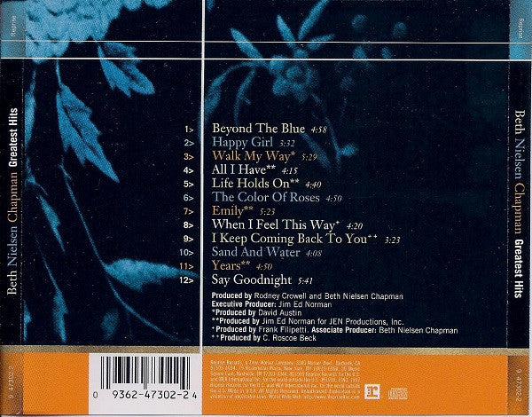 Beth Nielsen Chapman : Greatest Hits (CD, Comp, RP)