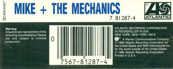 Mike & The Mechanics : Mike + The Mechanics (Cass, Album, SR,)
