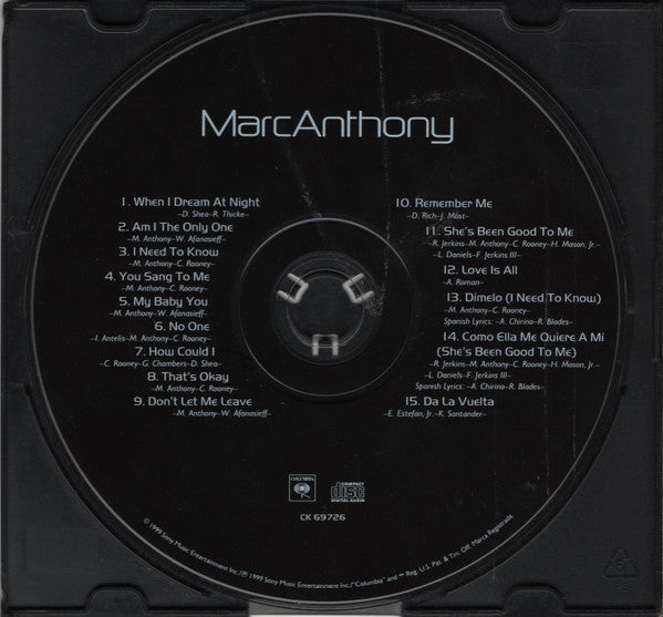 Marc Anthony : Marc Anthony (CD, Album)