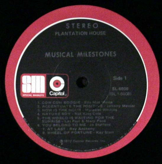 Various : Musical Milestones (LP, Comp)