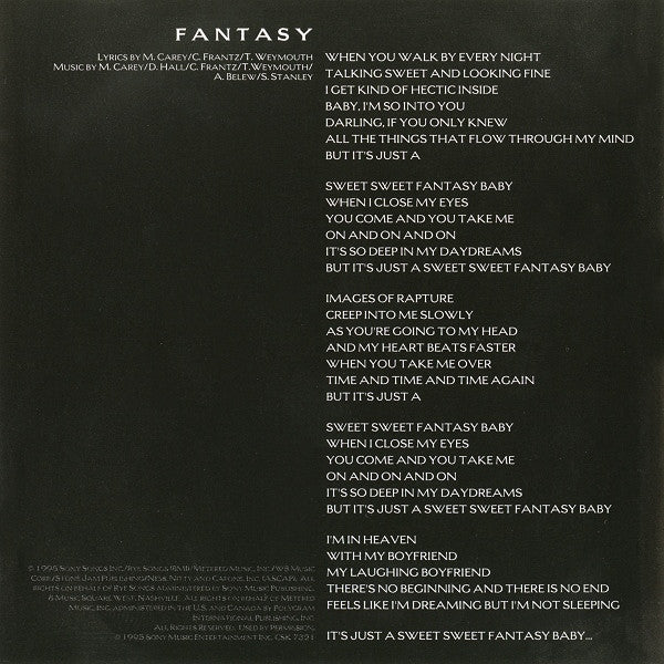 Mariah Carey : Fantasy (CD, Single, Promo)
