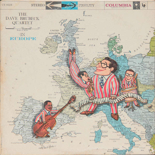 The Dave Brubeck Quartet : The Dave Brubeck Quartet In Europe (LP, Album, Hol)
