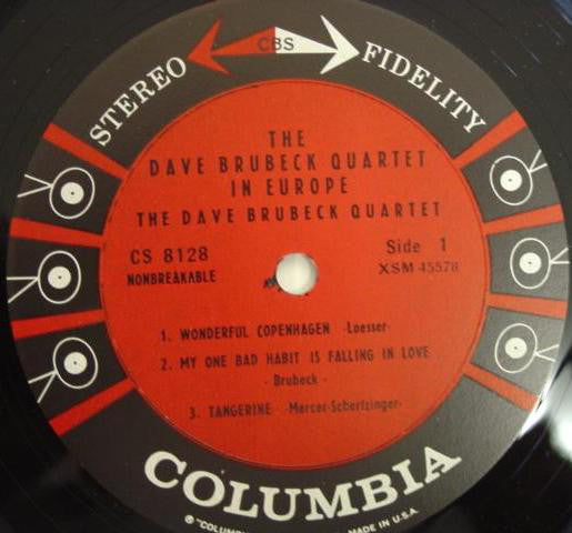 The Dave Brubeck Quartet : The Dave Brubeck Quartet In Europe (LP, Album, Hol)