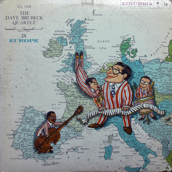 The Dave Brubeck Quartet : The Dave Brubeck Quartet In Europe (LP, Album, Mono, Bri)