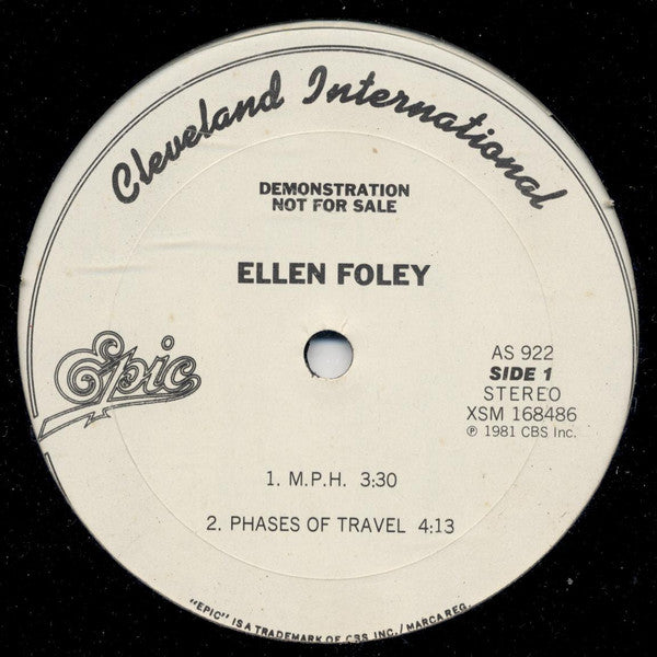 Ellen Foley : M.P.H. (12", EP, Promo)