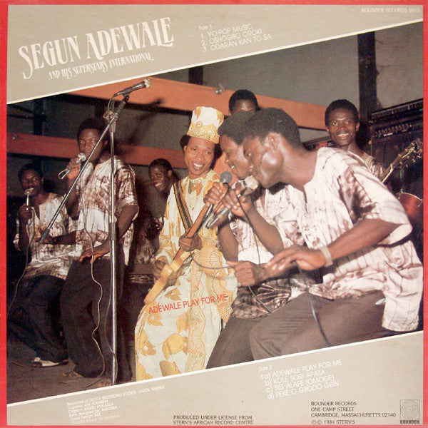Segun Adewale And His Superstars International : Adewale Play For Me (LP)