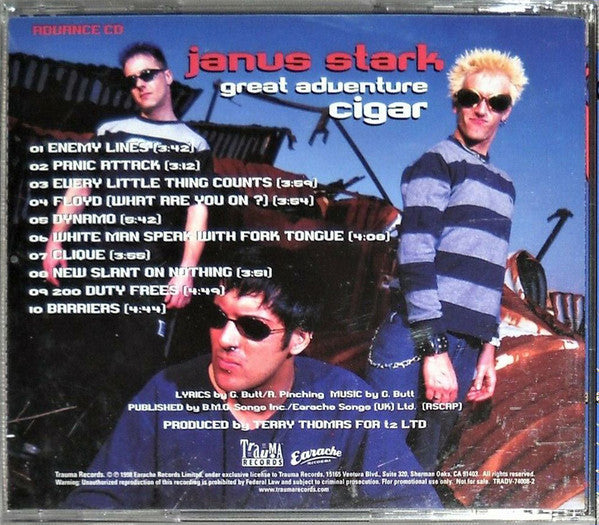 Janus Stark : Great Adventure Cigar (CD, Album, Promo)