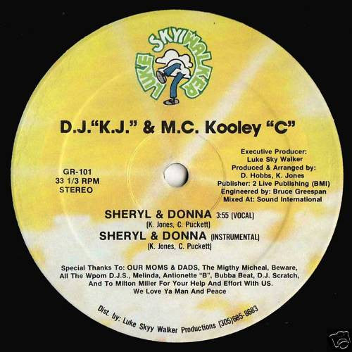 DJ KJ & MC Kooley C : Just Look And Listen / Sheryl & Donna (12")