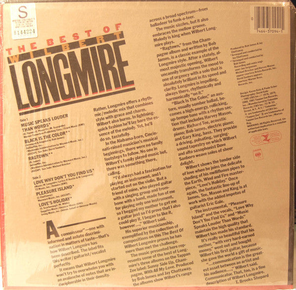 Wilbert Longmire : The Best Of Wilbert Longmire (LP, Comp)