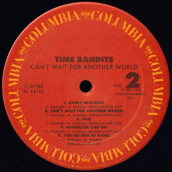 Time Bandits : Can't Wait For Another World (LP, Album)