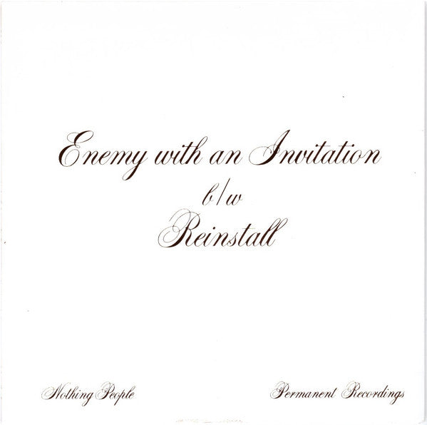 Nothing People : Enemy With An Invitation (7", Ltd, Whi)