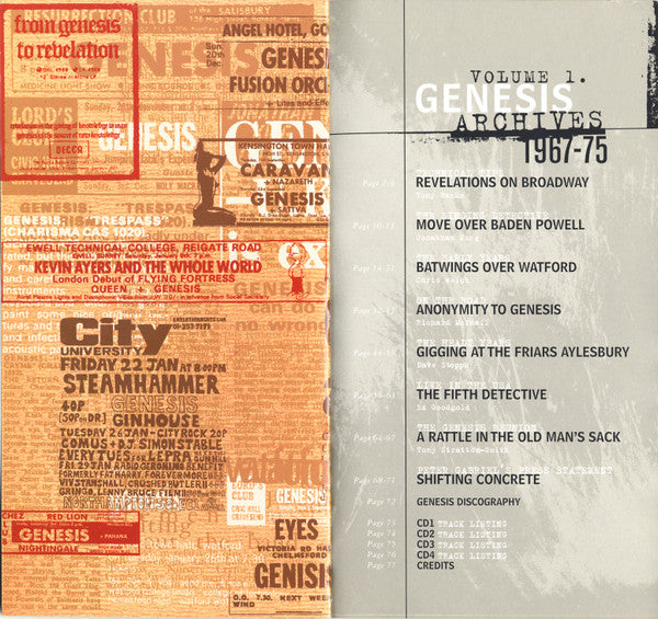 Genesis : Archive 1967-75 (2xCD, Album + 2xCD, Comp)
