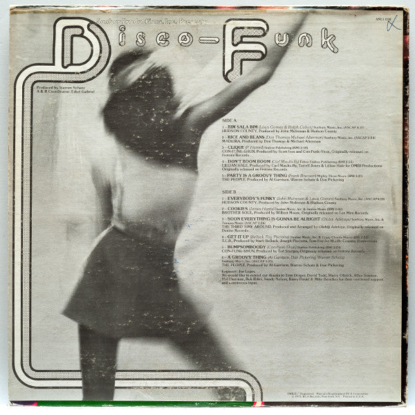 Various : Sunbar Productions, Inc. Presents Disco-Funk (LP, Comp)