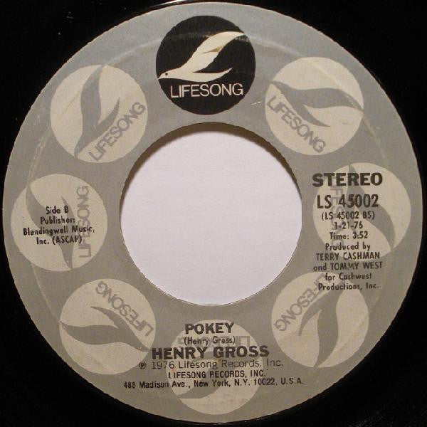 Henry Gross : Shannon (7", Single, Styrene, Pit)
