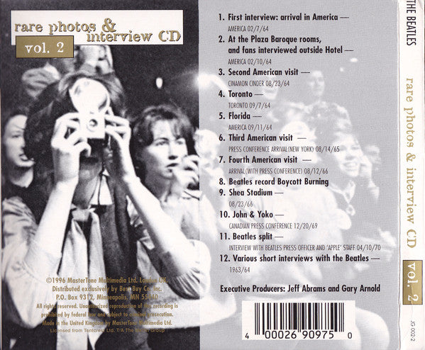 The Beatles : Rare Photos & Interview CD (Vol. 2) (CD, Ltd, Num)