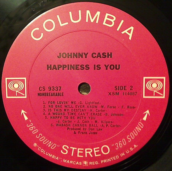 Johnny Cash : Happiness Is You (LP, Album)