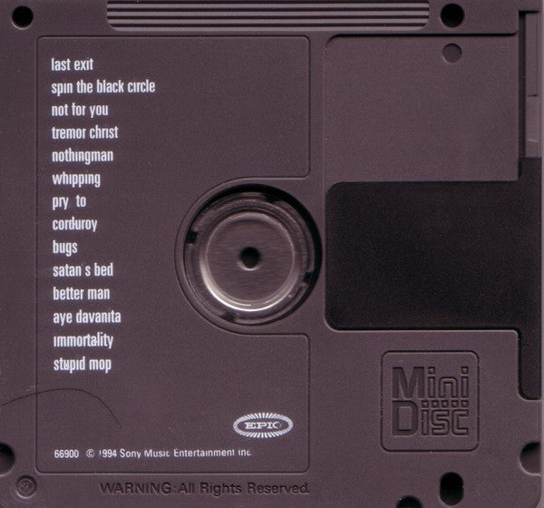 Pearl Jam : Vitalogy (MD, Album)