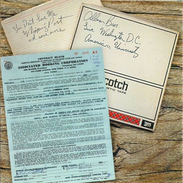The Allman Brothers Band : American University Washington, D.C. 12/13/70 (CD, Album, RE)