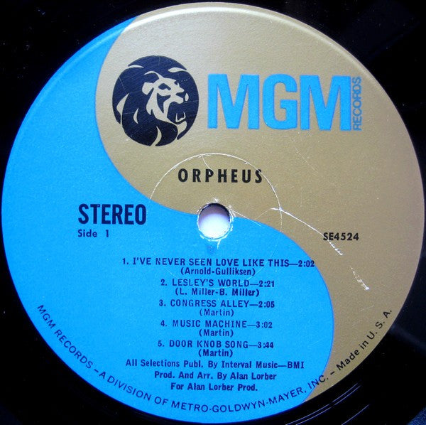 Orpheus (5) : Orpheus (LP, Album, RP, MGM)