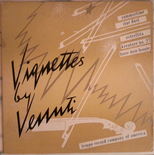 Joe Venuti And His Violon* : Vignettes By Venuti (10", Album, Mono, Red)
