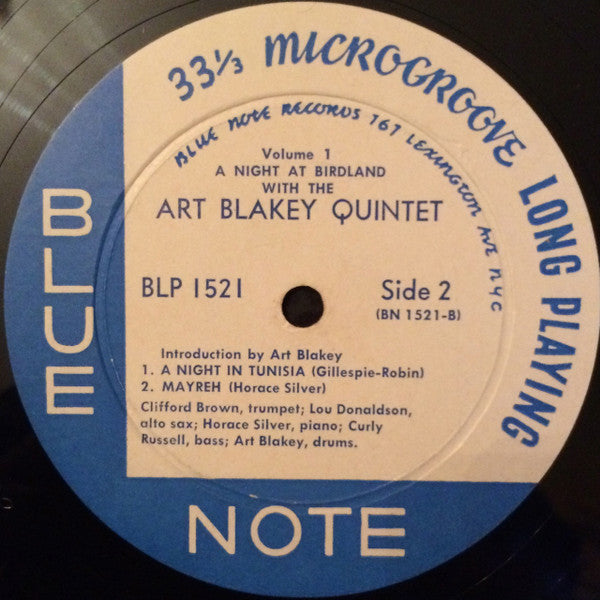 Art Blakey Quintet : A Night At Birdland, Volume 1 (LP, Comp, Mono)