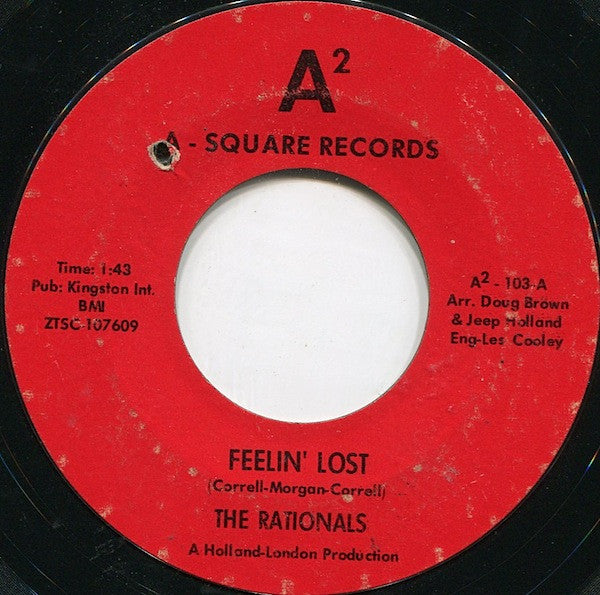 The Rationals : Feelin' Lost / Respect (7", Mono, Styrene)